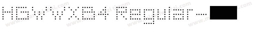 HGWWXB4 Regular字体转换